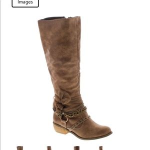 Not Rated Womens Tutsan Riding Boots, Taupe, size 7